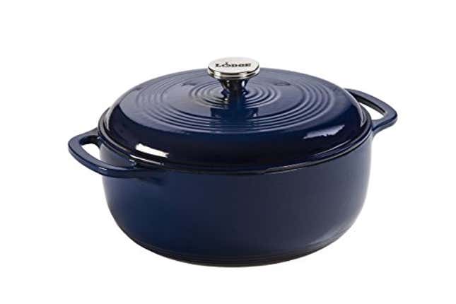 Image for article titled Bag a Bargain Today with Lodge 6 Quart Enameled Cast Iron Dutch Oven with Lid, 40% Off