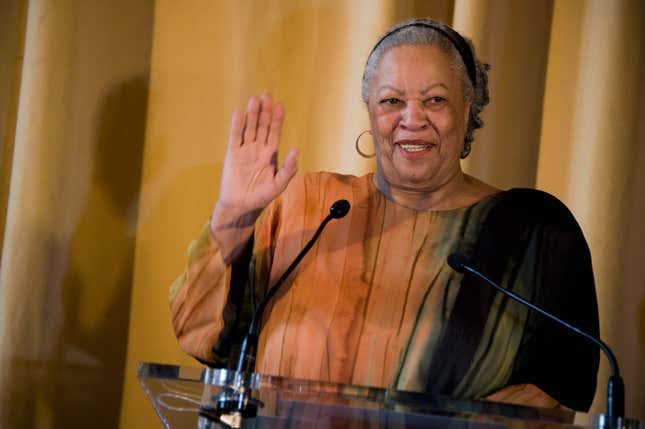 PARIS - NOVEMBER 04: US Author and Nobel Prize in literature winner Toni Morrison receives the Honor Medal of The City of Paris (Grand Vermeil) at Mairie de Paris on November 4, 2010 in Paris, France.