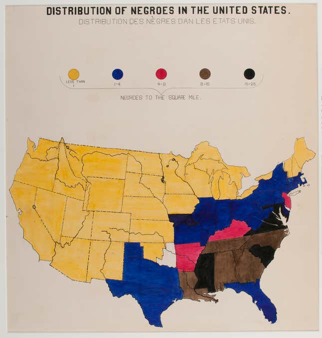 Distribution of Negroes in the United States.