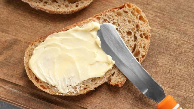 Butter on bread