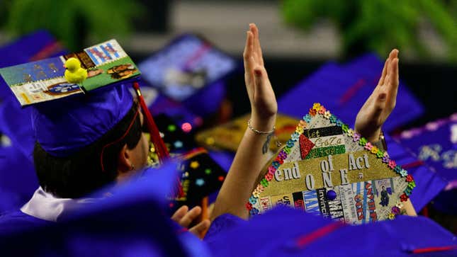 Graduates at commencement for Arizona's Mesa Community College