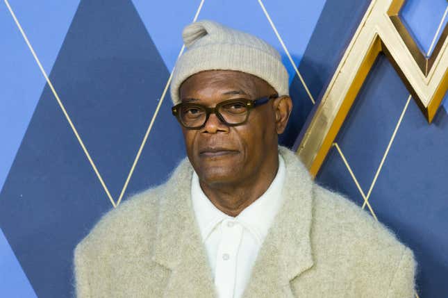 Samuel L. Jackson attends the world premiere of ‘Argylle’ at the Odeon Luxe cinema in Leicester Square in London, United Kingdom on January 24, 2024.