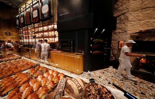 Image for article titled Inside Starbucks’s supersized homage to its Italian roots