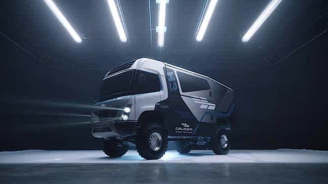 Image for article titled The 2022 Dakar Rally Will Test The Gaussin H2 Racing Truck, A Motorsport Behemoth Powered By Hydrogen