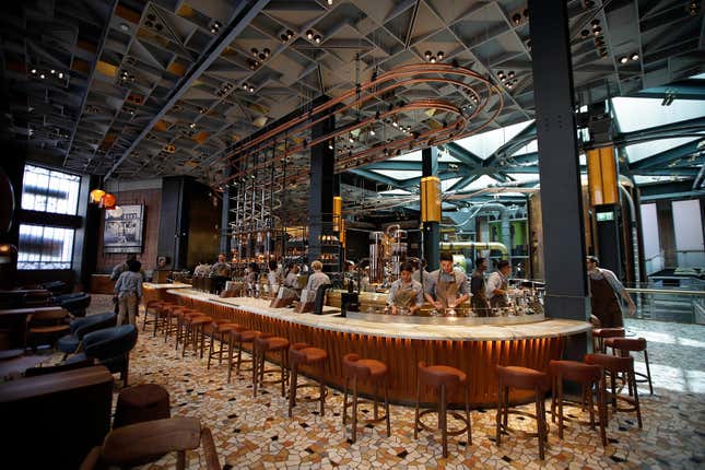 Image for article titled Inside Starbucks’s supersized homage to its Italian roots