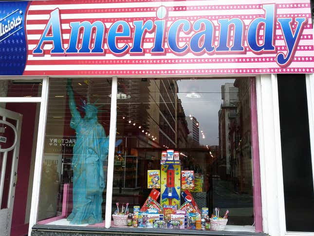 Americandy in Manchester, UK, purveyors of all types of American junk food.