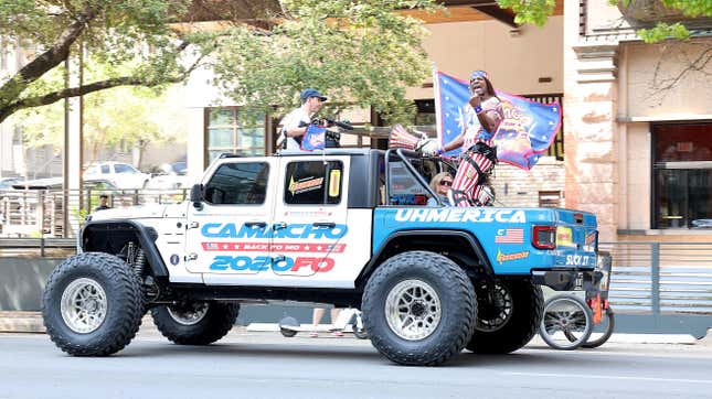 Terry Crews reprises his role of President Dwayne Elizondo Mountain Dew Camacho from the film “Idiocracy” during the 2023 SXSW Conference And Festival on March 11, 2023 in Austin, Texas. 