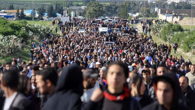 This week in photos: Demonstrations dominate in Tunisia, Egypt, Burma ...