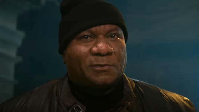 Luther about to smile