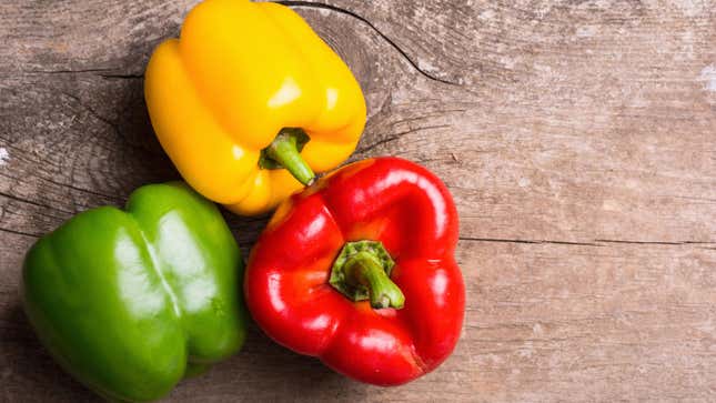 Bell peppers were one of the problem fruits deemed to have a high risk of dangerous pesticide exposure.