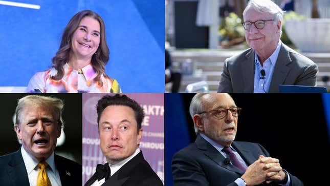 Image de l'article intitulé Elon Musk et Donald Trump discutent, Melinda Gates fait un don, Nelson Peltz vend&amp;#xa0;: tour d’horizon de l’actualité du leadership