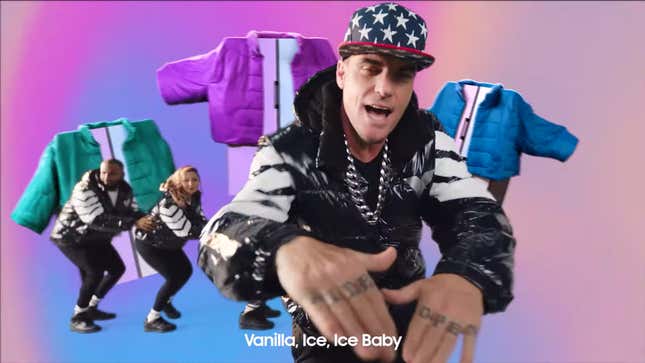 Image for article titled Vanilla Ice’s ‘Ice Ice Baby’ Samsung Remix Is the Cringiest Greenwashing Campaign I Have Ever Seen