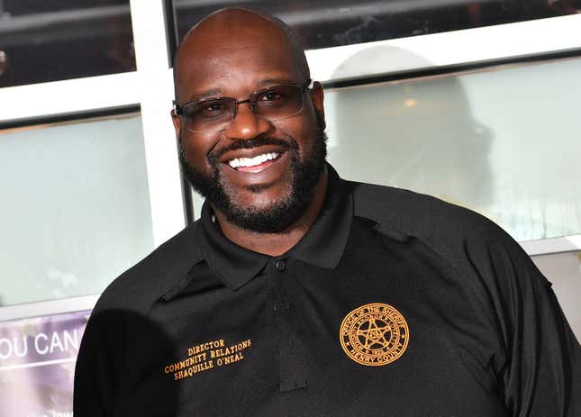 Shaquille O’Neal attends Shaq Attack Day at Nana’s Chicken & Waffles on April 17, 2024 in McDonough, Georgia.