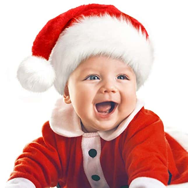 Image for article titled JUANANIUG Baby Santa Hat: Christmas Hat for Infant Newborn, Now 17% Off