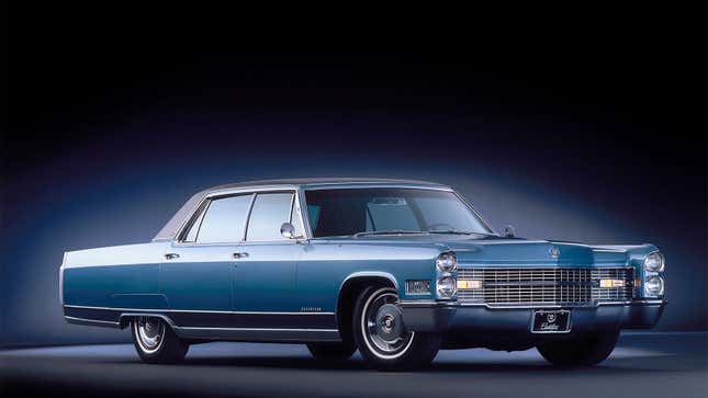 A studio photograph of a Cadillac Fleetwood.