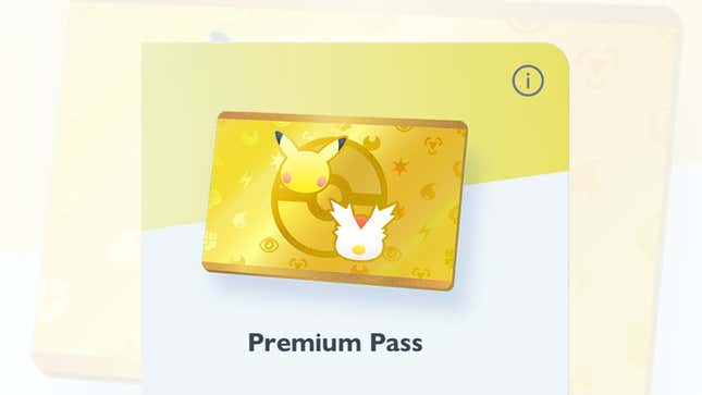 The Premium Pass screen.