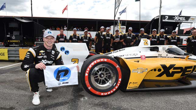 Image for article titled Josef Newgarden Beats Colton Herta To IndyCar Pole By 0.0031 Seconds