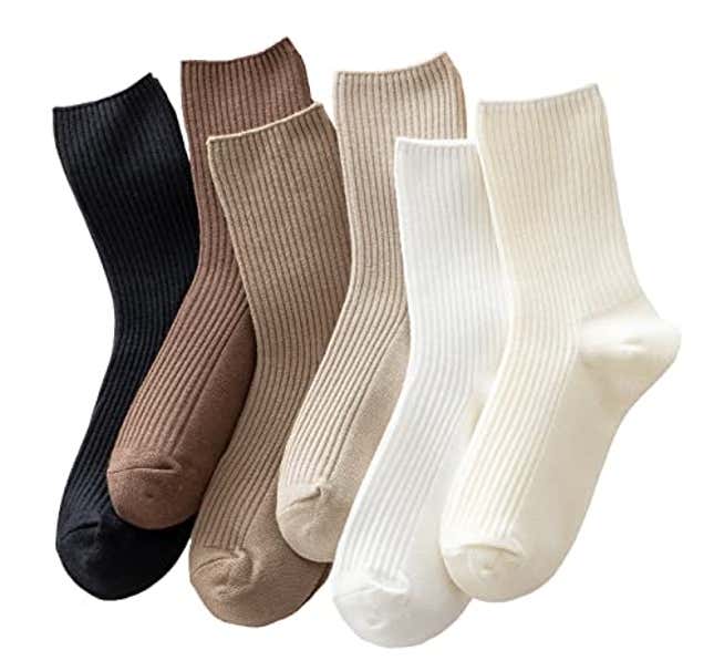 Image for article titled ACCFOD 9-11 Crew Socks for Women, Now 10% Off