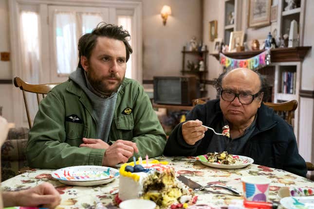 Charlie Day as Charlie, Danny DeVito as Frank 