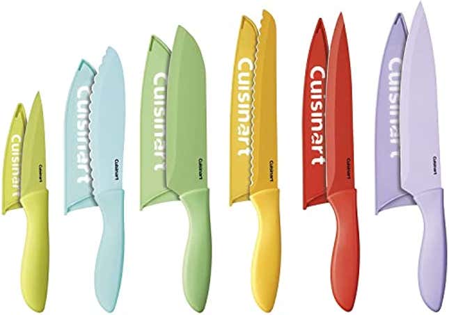 Image for article titled Make Meal-Prep Fun with the Colorful Cuisinart Kitchen Knife Set, 65% Off