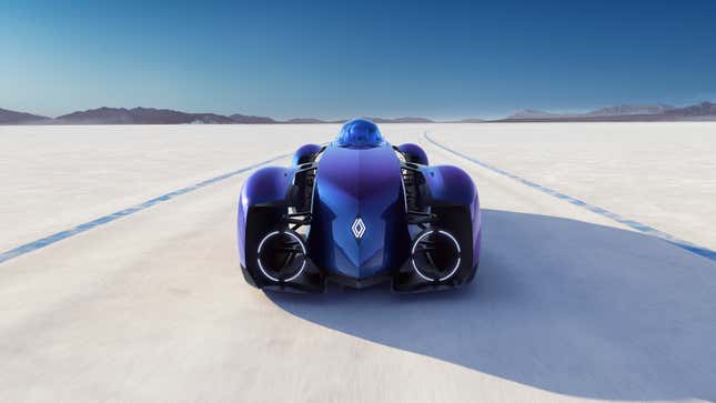 Front view of the Renault Filante Record 2025 Concept