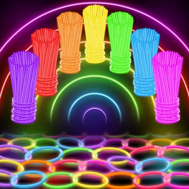 Image for article titled 100 Ultra Bright Glow Sticks Bulk Party Pack, Now 31% Off