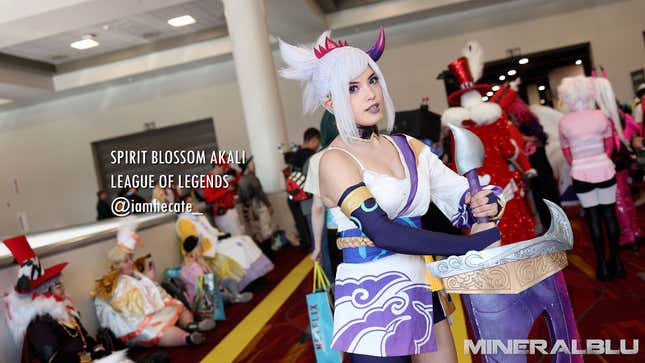 A photograph of a cosplayer at LVL UP 2025