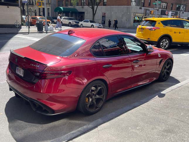 Cars on the streets of New York.