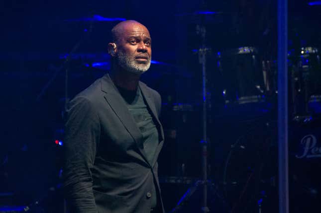 Brian McKnight performs at OVO Arena Wembley on April 20, 2024 in London, England.