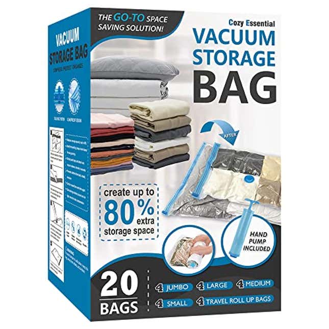 Image for article titled 20 Pack Vacuum Storage Bags, Now 33% Off