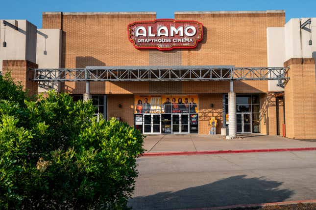 The exterior of an Alamo Drafthouse theater