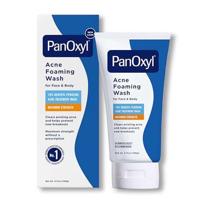 Image for article titled PanOxyl Acne Foaming Wash Benzoyl Peroxide 10% Maximum Strength Antimicrobial, Now 30% Off