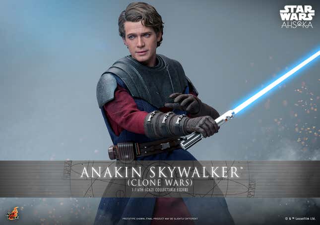 Image for article titled Hot Toys&#39; New Ahsoka Anakin Skywalker Smashes Hayden Christensen Into Clone Wars