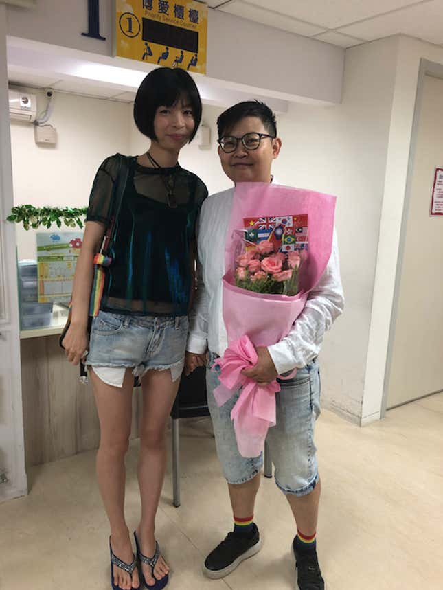 Alex Yu, left, and Kris Yu.