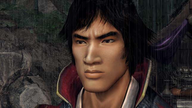 A close up of the protagonist of Onimusha 2.