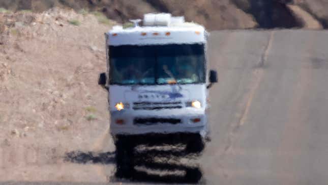 An RV in Death Valley