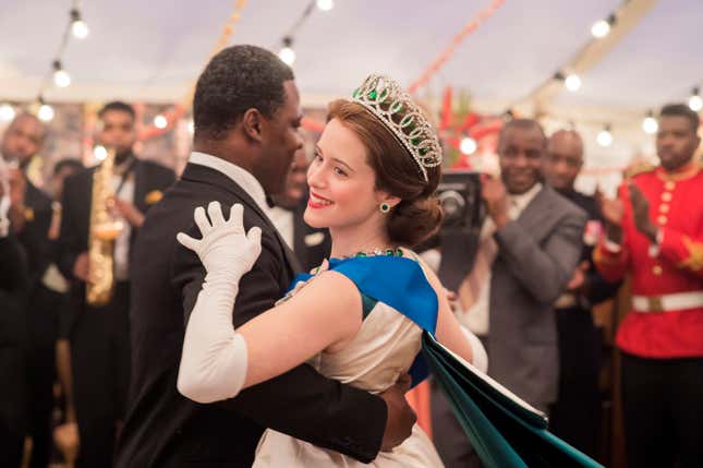 Netflix’s The Crown – Elizabeth, Nkrumah – Queen Elizabeth II and Nkrumah at a ball
