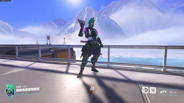 Cyber Demon Genji skin in Overwatch 2