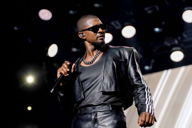 Usher performs onstage during Day 2 of the 2024 ESSENCE Festival of Culture presented by Coca-Cola at Caesars Superdome on July 06, 2024 in New Orleans, Louisiana.