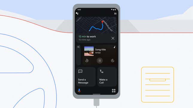 Image for article titled Google Keeps Making Android&#39;s Driving-Focused Modes Worse