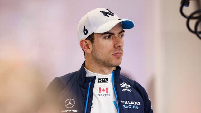 A photo of Williams F1 driver Nicholas Latifi. 