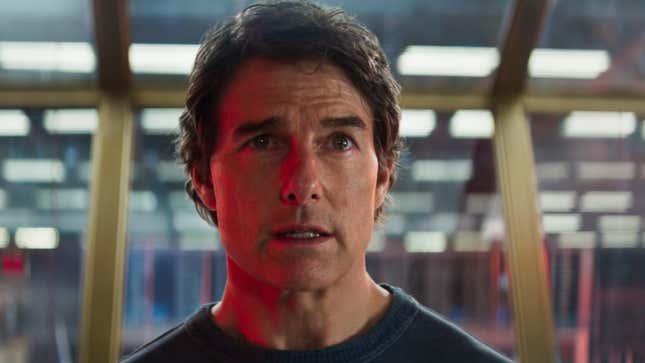 Tom Cruise looks tired of saving the world in Final Reckoning. 