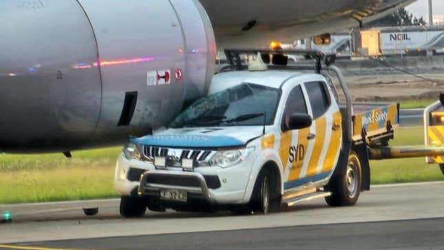 Image for article titled Airport Security Truck Driver Smashes Into An Airbus A320, Causing $330,000 In Damage