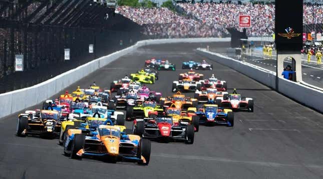 The start of the 2021 Indianapolis 500.