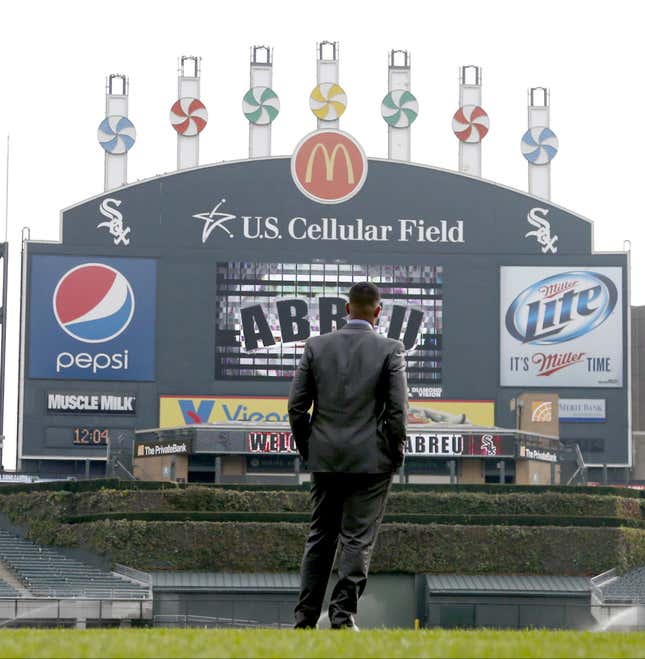 The last straw was when Jose Abreu signed with the White Sox for $68 million.