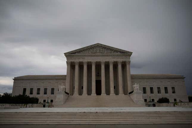 A view of the Supreme Court on Thursday morning, September 27, 2018, in Washington, DC.