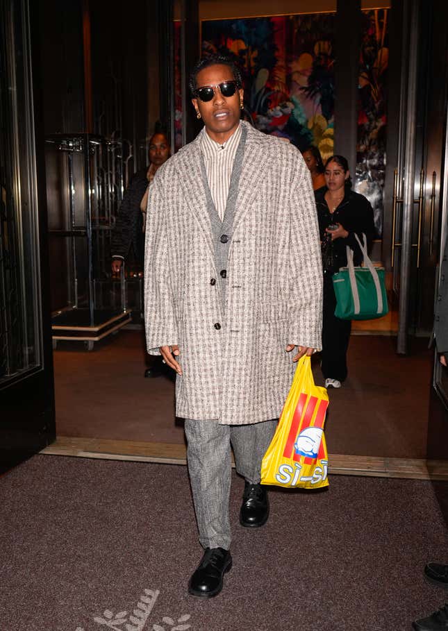 NEW YORK, NY - OCTOBER 04: ASAP Rocky is seen on October 4, 2024 in New York City. 