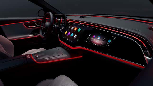 Image for article titled The 2024 Mercedes E-Class Interior Is Trying to Impress You