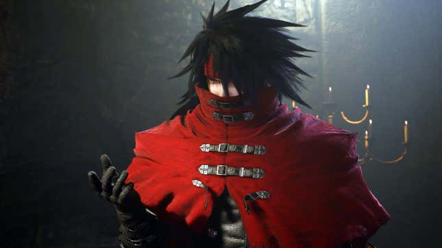 Vincent Valentine holds up his hand.