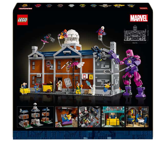 A screenshot shows the X-Men Lego set. 